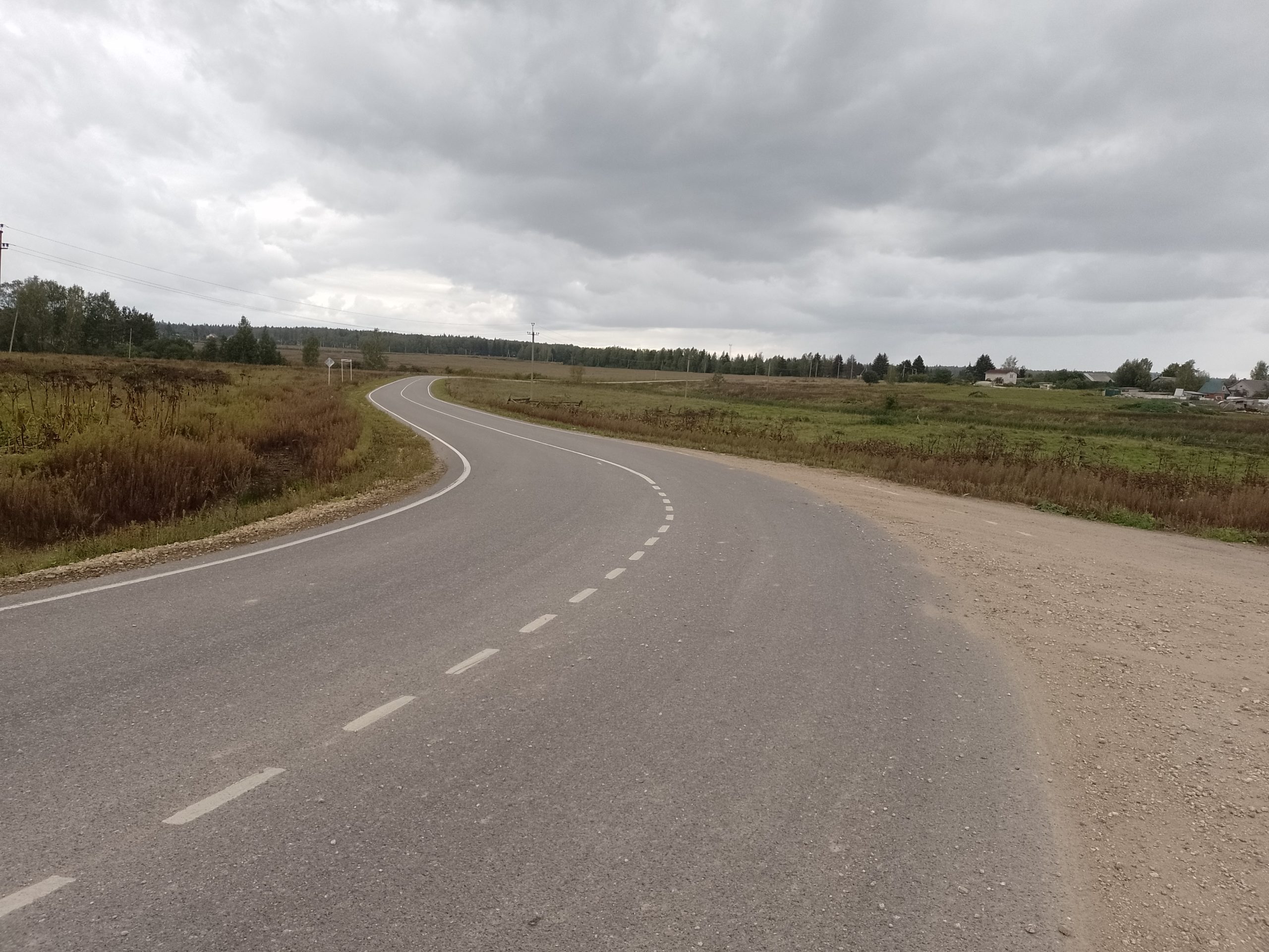 Н Горбово — Лызлово место для катания на лыжероллерах, автодорога вид 1.  