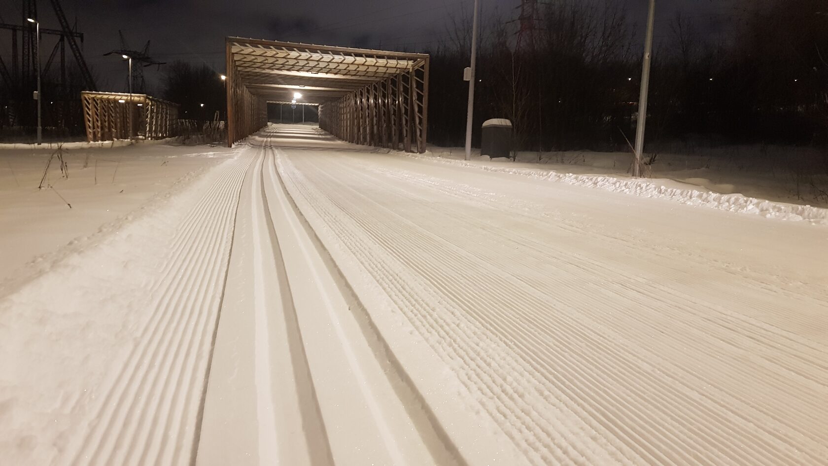 Марьино лыжероллерная трасса вид 1.  