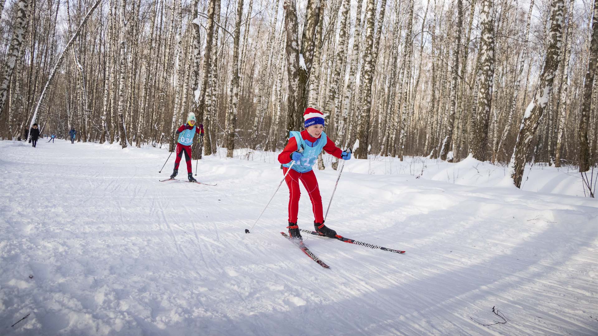 Домодедово лыжная трасса вид 1.  