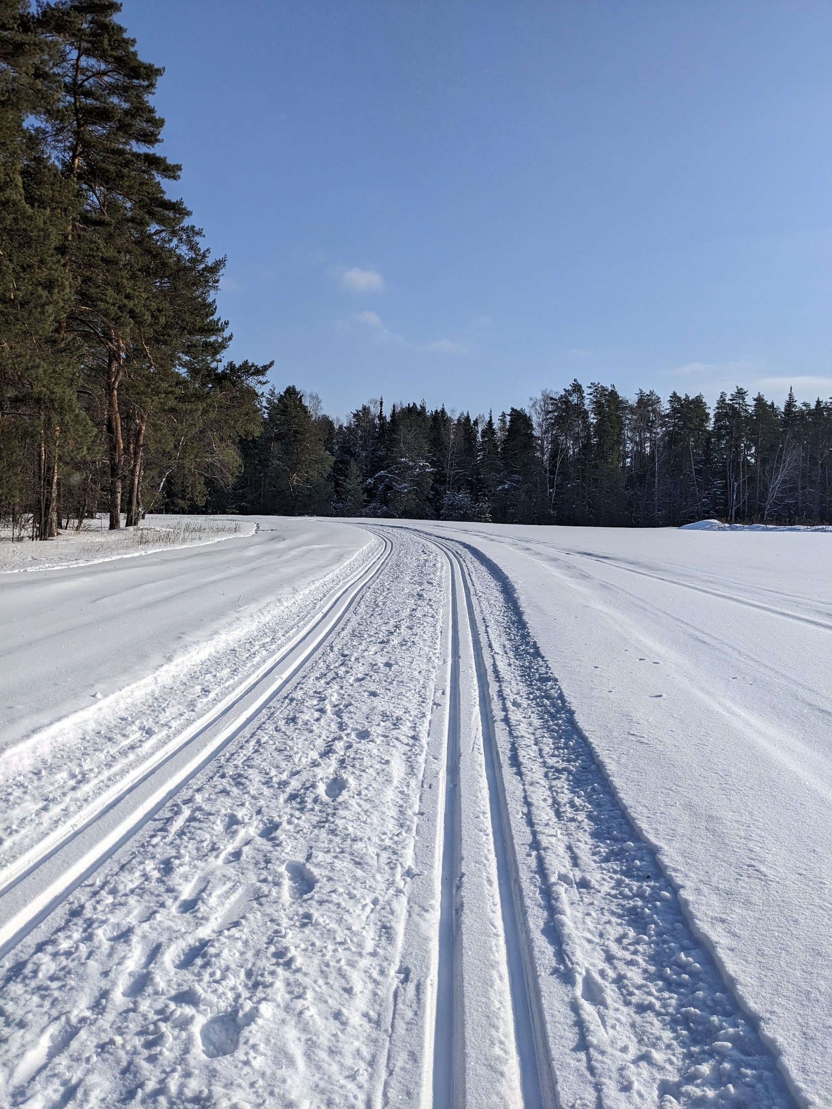 Макарово лыжная трасса вид 1.  