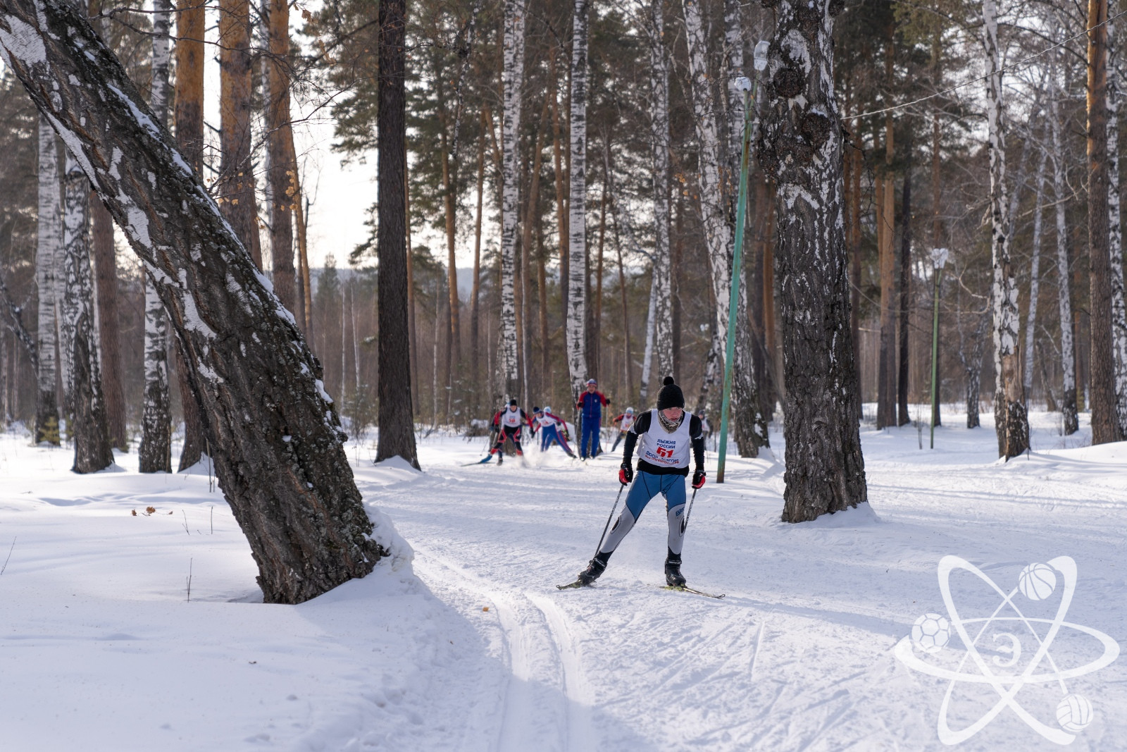 Среднеуральск лыжная трасса вид 1.  