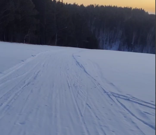 Ласточка лыжная трасса вид 2.  