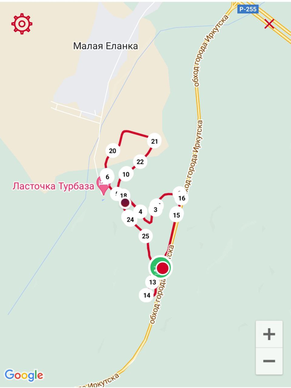 Ласточка лыжная трасса вид 4.  Трек трассы на 2025 год