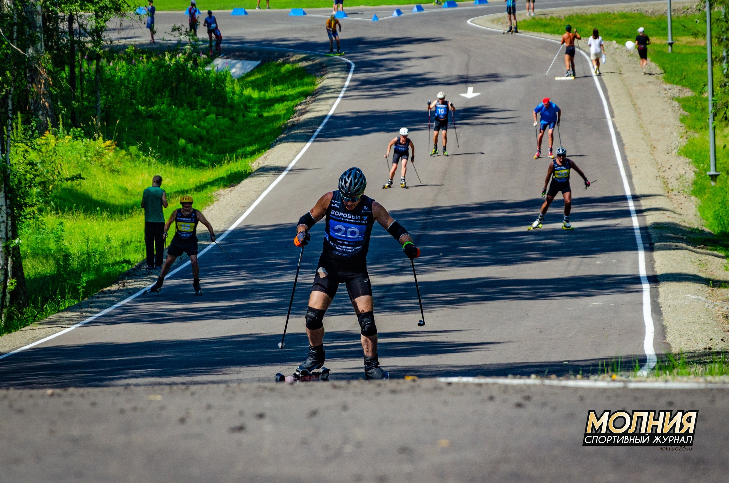 Воробьи лыжероллерная трасса вид 1.  