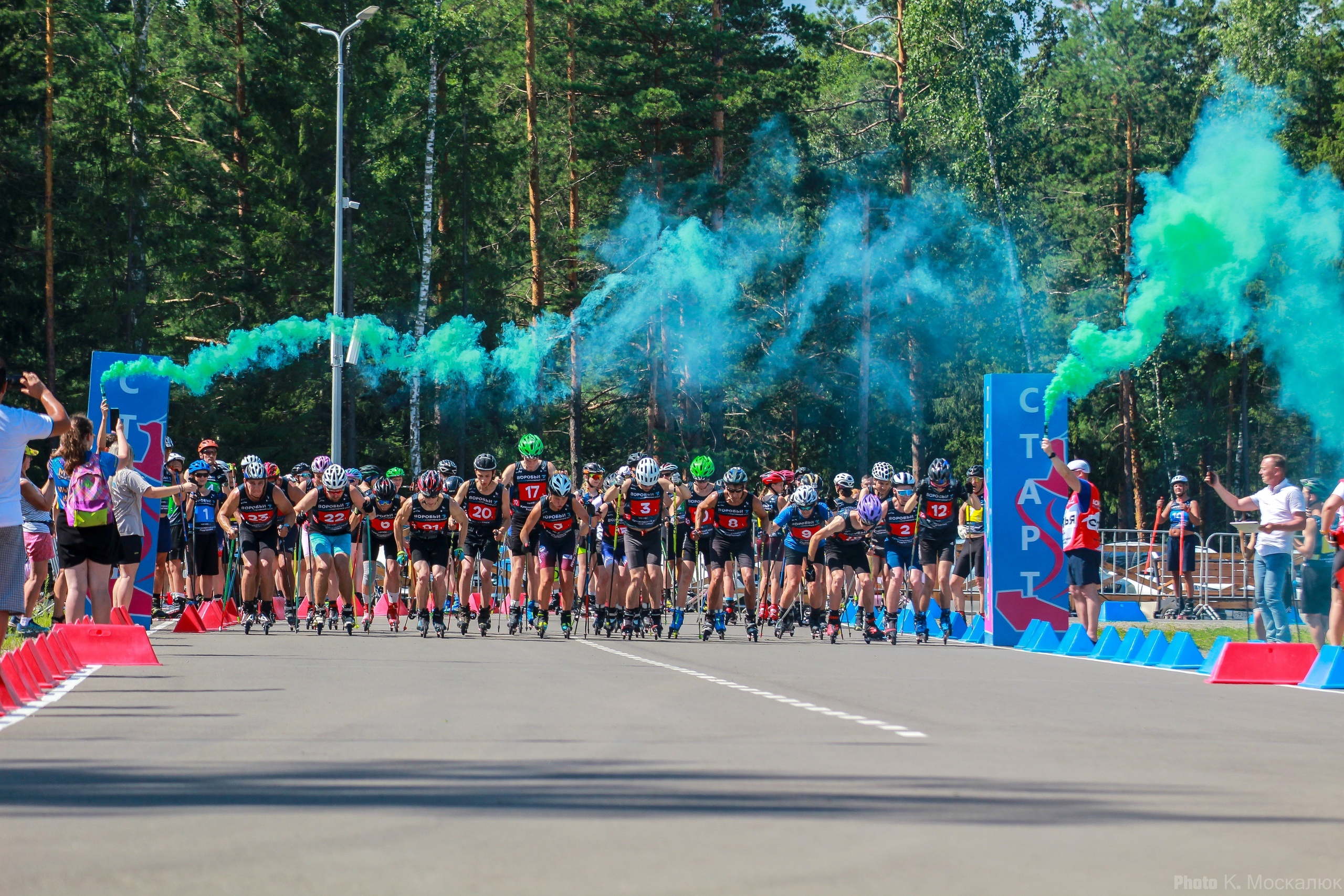 Воробьи лыжероллерная трасса вид 2.  