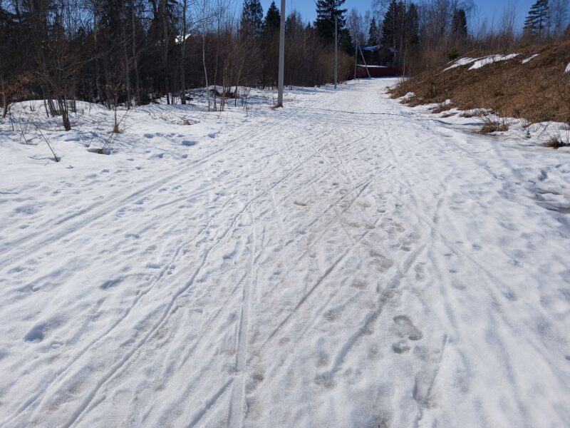 Трасса лыжная Тучково, состояние на 23 марта 2026 по отзыву, фото 1. 